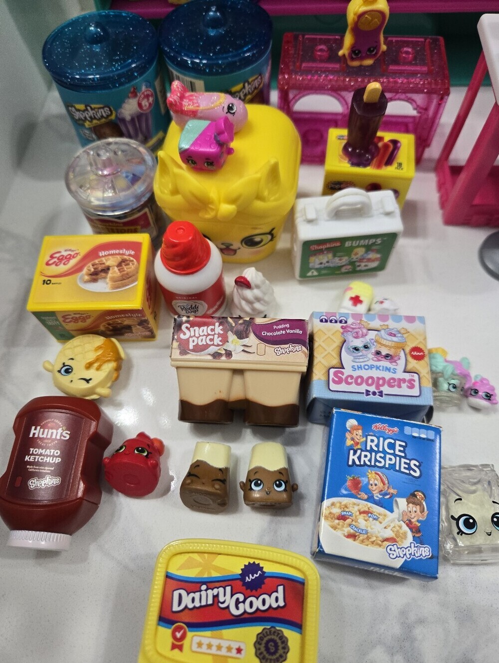 Ginormous OG Shopkins Playset Bundle with Pink, Teal and White Accessories - Picture 14 of 16